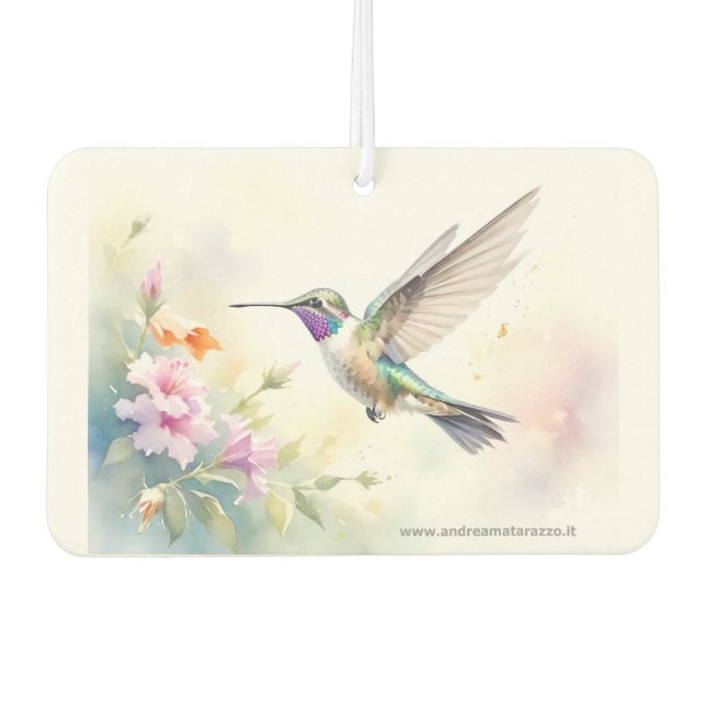Hummingbird Car Air Freshener (Front)