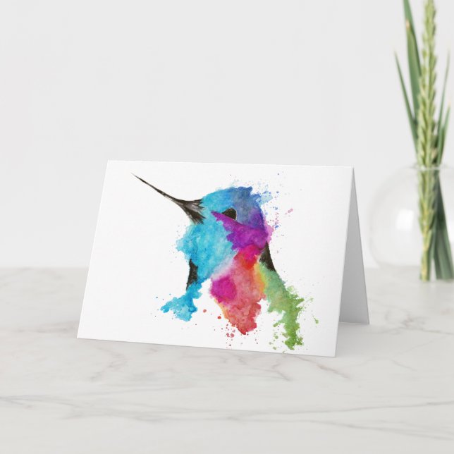 hummingbird card (Front)