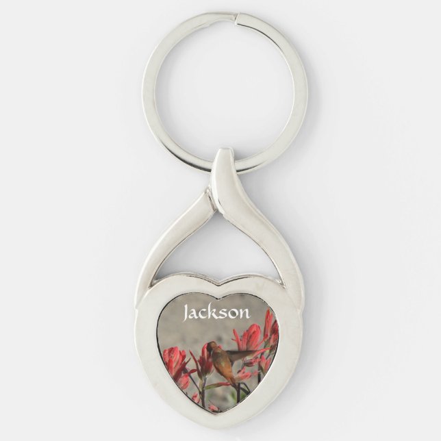 hummingbird cardinal flw. key ring (Front)