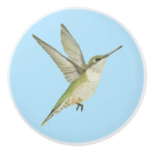 Hummingbird Ceramic Knob