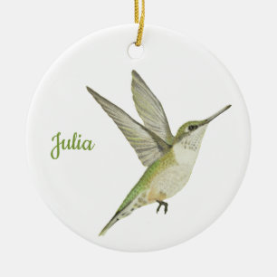 Hummingbird Ceramic Tree Decoration