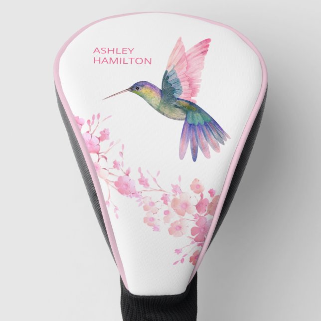Hummingbird Cherry Blossoms Golf Head Cover (Creator Uploaded)