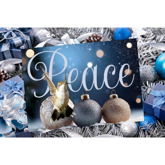 Hummingbird Christmas Card