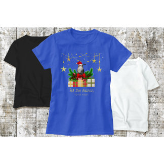 Hummingbird Christmas T-Shirt "Blue"