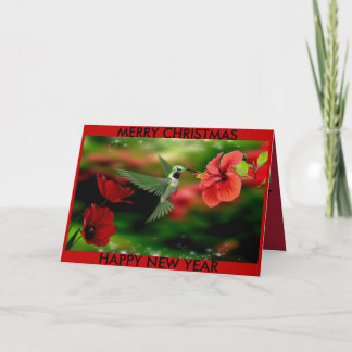 Hummingbird Chritmas card