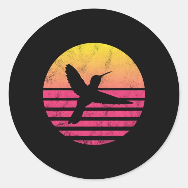 Hummingbird Classic Round Sticker (Front)