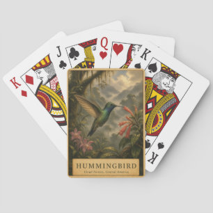 Hummingbird Cloud Forest VINTAGE Playing Cards