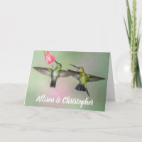 Hummingbird Couple Anniversary Personalized