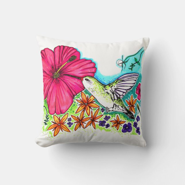 Hummingbird  cushion (Front)