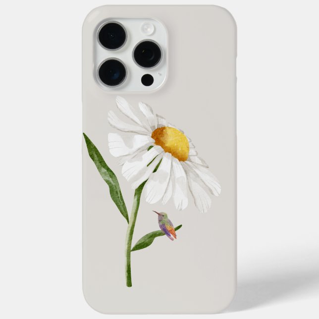 Hummingbird & Daisy Case-Mate iPhone Case (Back)