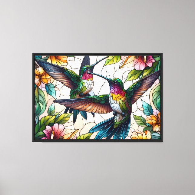 Hummingbird Dance Canvas Print (Front)