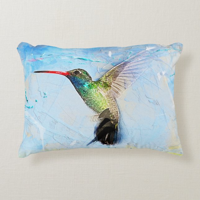 Hummingbird Decorative Cushion (Front)