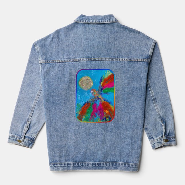 Hummingbird Denim Jacket (Back)