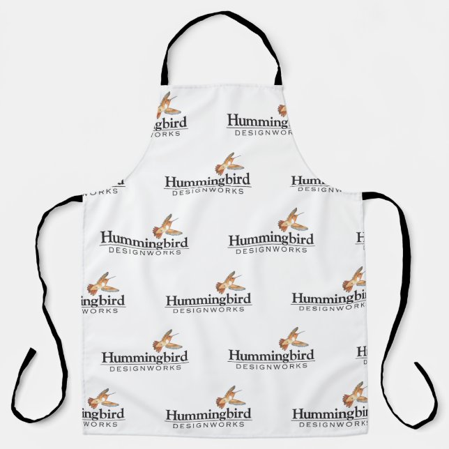Hummingbird Designworks All-Over Print Apron (Front)