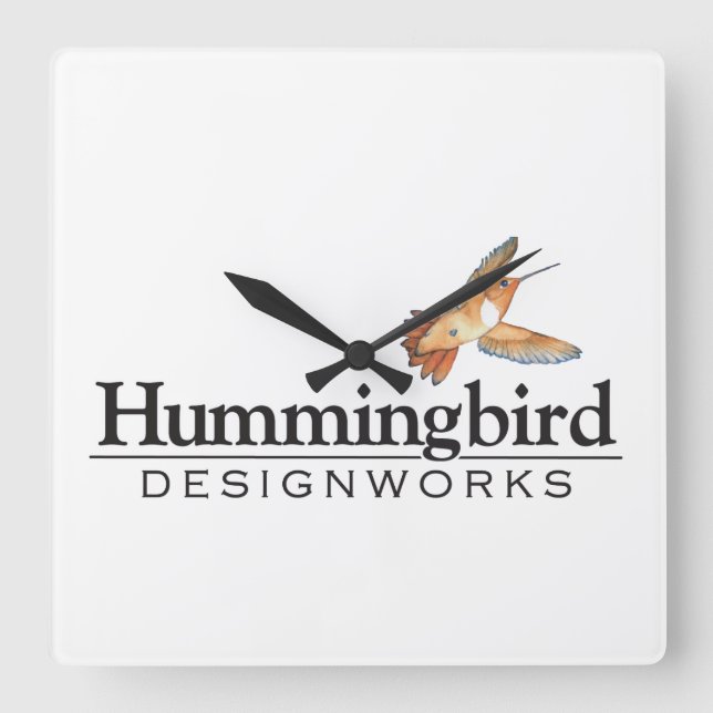 Hummingbird Designworks Wall Clock (Front)
