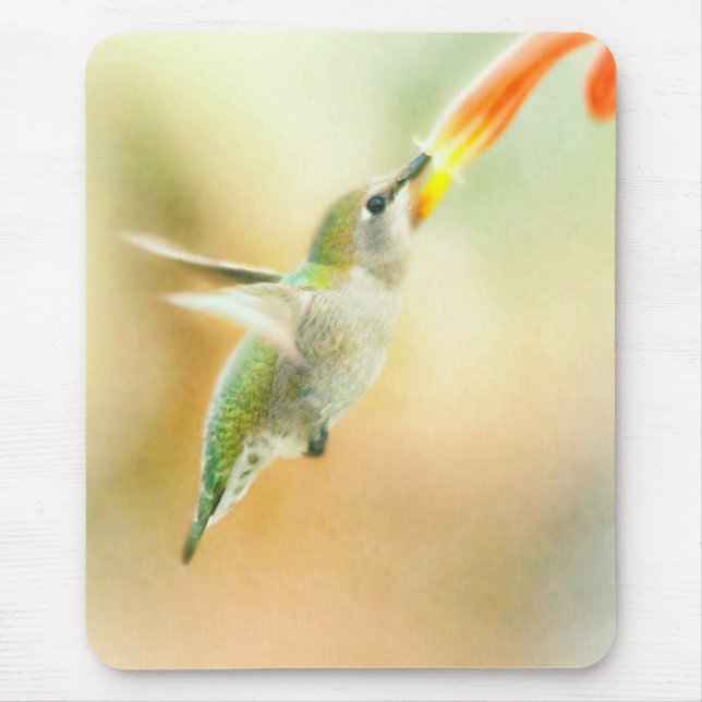 Hummingbird early morning flight mouse pad (Front)