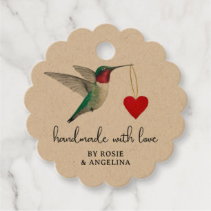Hummingbird Favour Tags