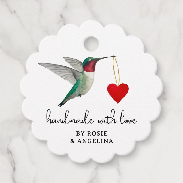 Hummingbird Favour Tags (Front)