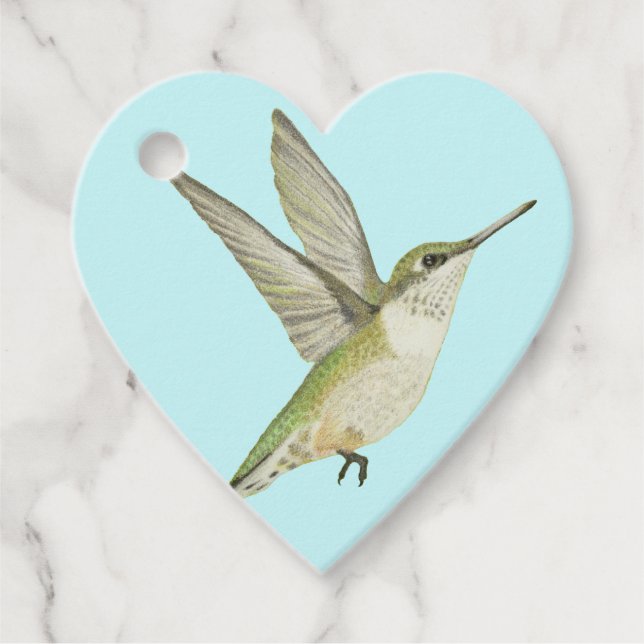 Hummingbird Favour Tags (Front)