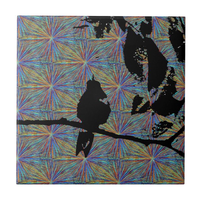 Hummingbird Fireworks Tile (Front)