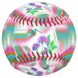 Hummingbird Flight Kaleidoscope Softball
