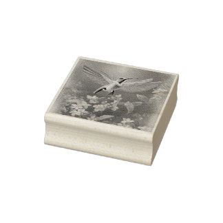 Hummingbird Flight Rubber Stamp