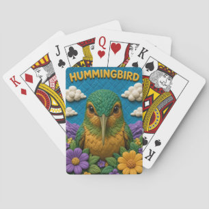 Hummingbird Flower Bank Modern KlayKoo Playing Cards
