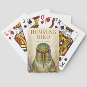Hummingbird Flower Garden Wildlife Playing Cards