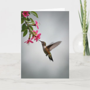Hummingbird Flower Mothers Day Card