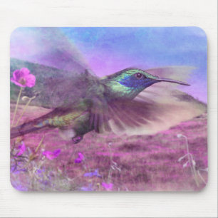 HUMMINGBIRD FLOWER TO FLOWER MOUSE PAD