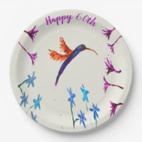 Hummingbird Flowers Anniversary Birthday