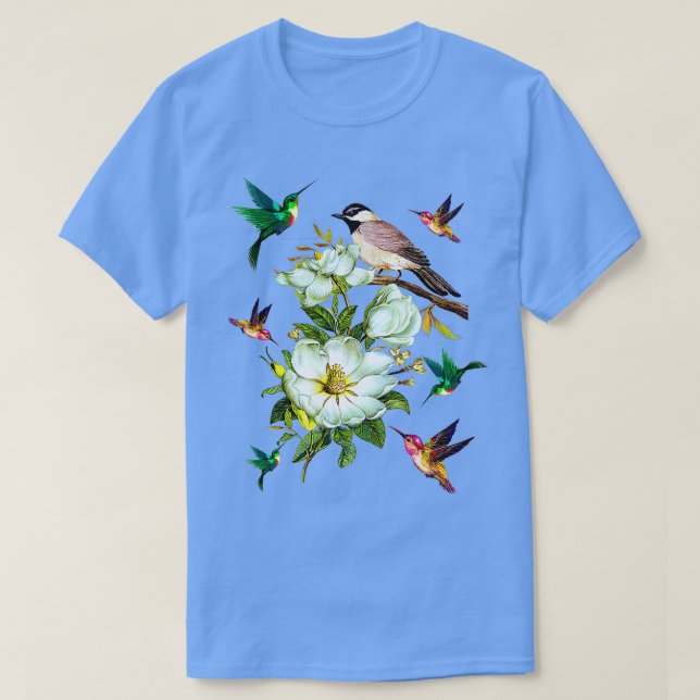 Hummingbird FlowersGift LoverWomen Men Kids  T-Shirt (Design Front)