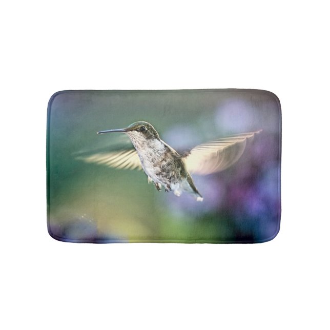 Hummingbird Flying Bath Mat (Front)