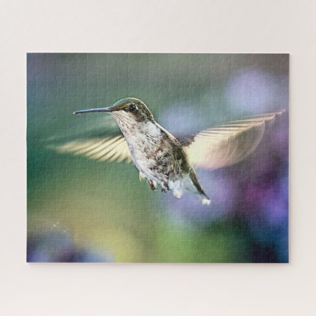 Hummingbird Flying Jigsaw Puzzle (Horizontal)