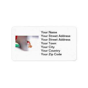 Hummingbird Flying Photo Label