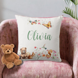 Hummingbird & friends cushion