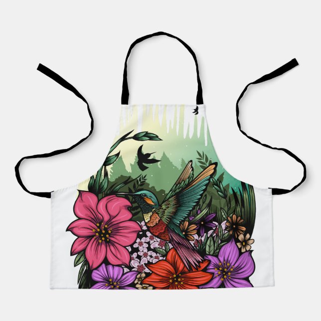 Hummingbird Garden Apron (Front)