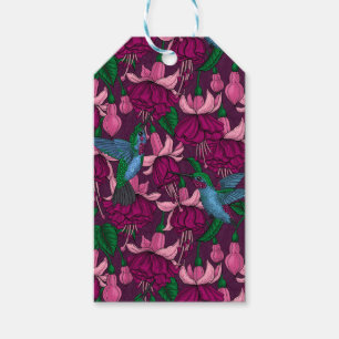 Hummingbird garden gift tags