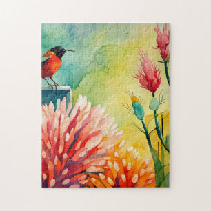 Hummingbird Garden  Jigsaw Puzzle
