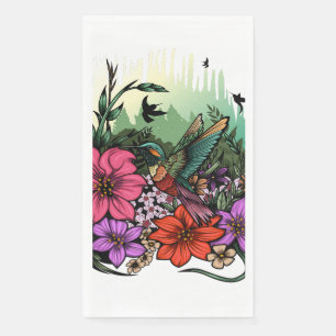 Hummingbird Garden Napkin