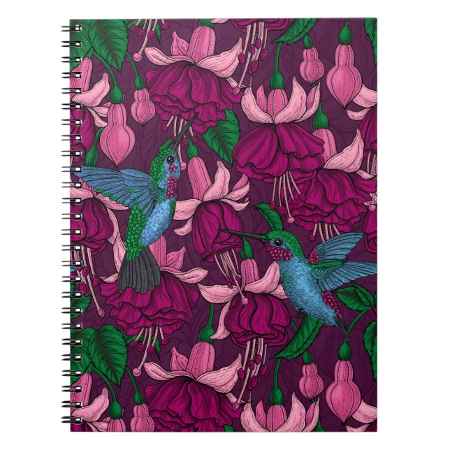 Hummingbird garden notebook (Front)