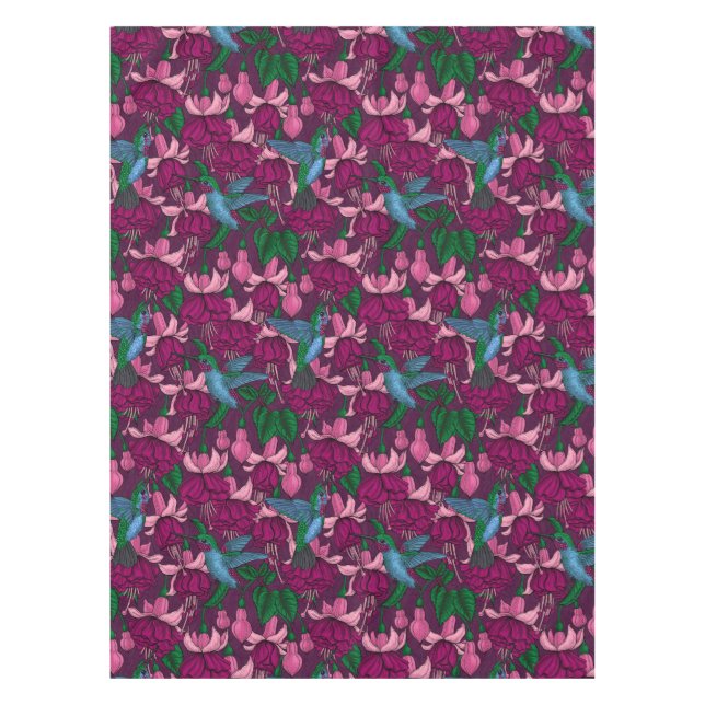 Hummingbird garden tablecloth (Front)