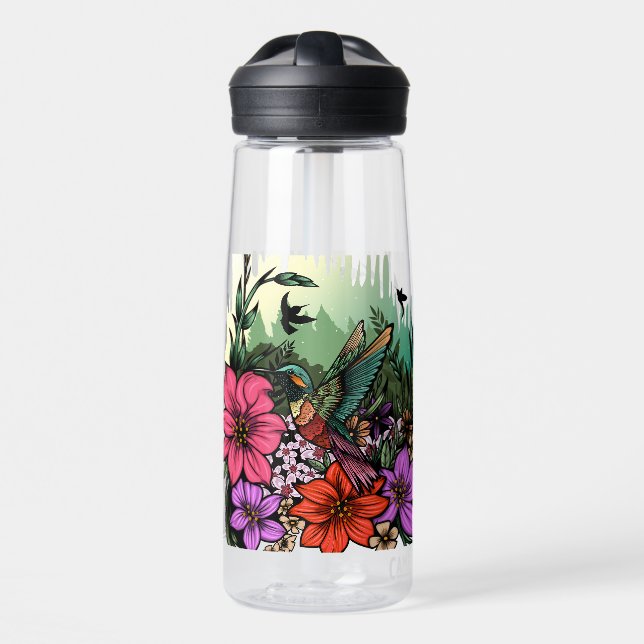 Hummingbird Garden Water Bottle (Front)