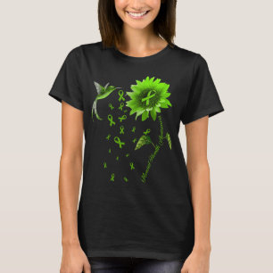 Hummingbird Green Ribbon Mental Health Awareness  T-Shirt
