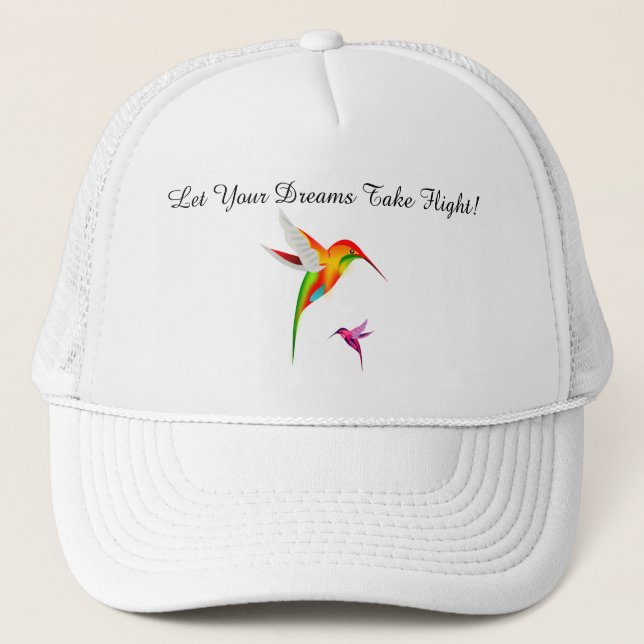 Hummingbird Haven Trucker Hat (Front)