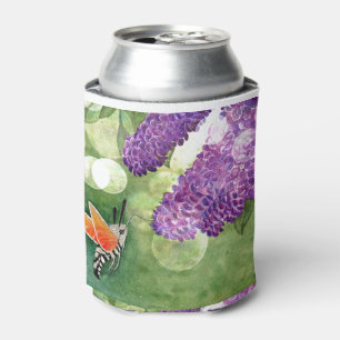 Hummingbird Hawk Moth and Lilacs Can Cooler