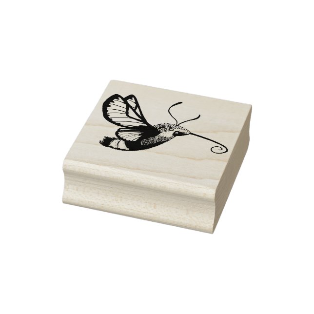 Hummingbird Hawk Moth Rubber Stamp (Stamp)