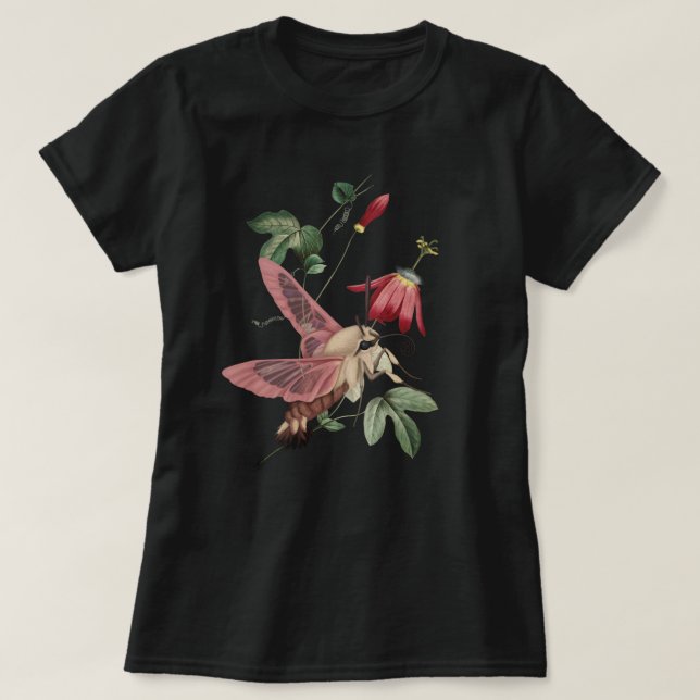 Hummingbird Hawk Moth T-Shirt (Design Front)