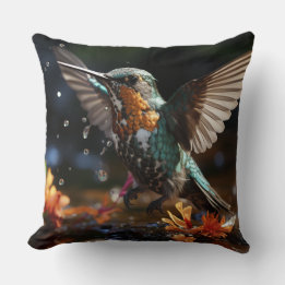 Hummingbird heaven cushion
