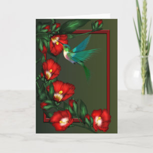 Hummingbird Hibiscus Note Cards